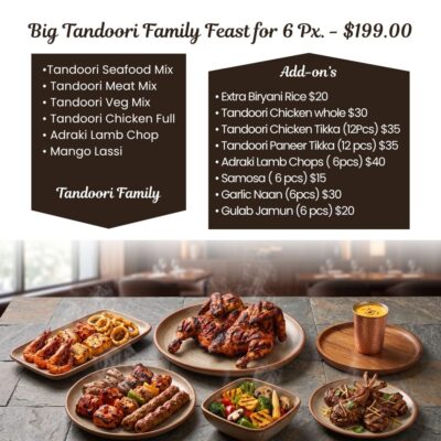 Big Tandoori Family Feast for 6 Px
