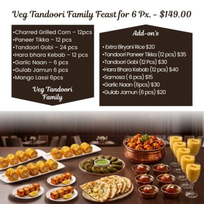Veg Tandoori Family Feast for 6 Px