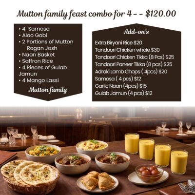 Mutton family feast combo for 4